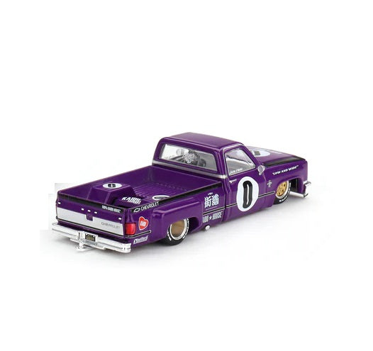 Mini GT 1:64 Kaido House Chevrolet Silverado Pick Up KAIDO V1 Purple - KHMG084