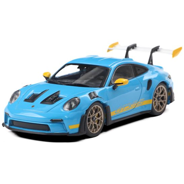 SOLIDO 1:43 Diecast, 2023 Porsche 911 (992) GT3 RS Tribute 24H Daytona 2003, Riviera Blue - S4314803