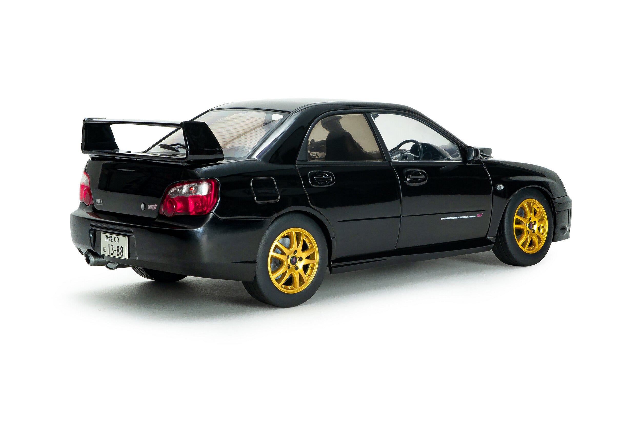 Solido 1:18 Diecast - 2004 Subaru Impreza WRX STi, Java Black Pearl - S1812305