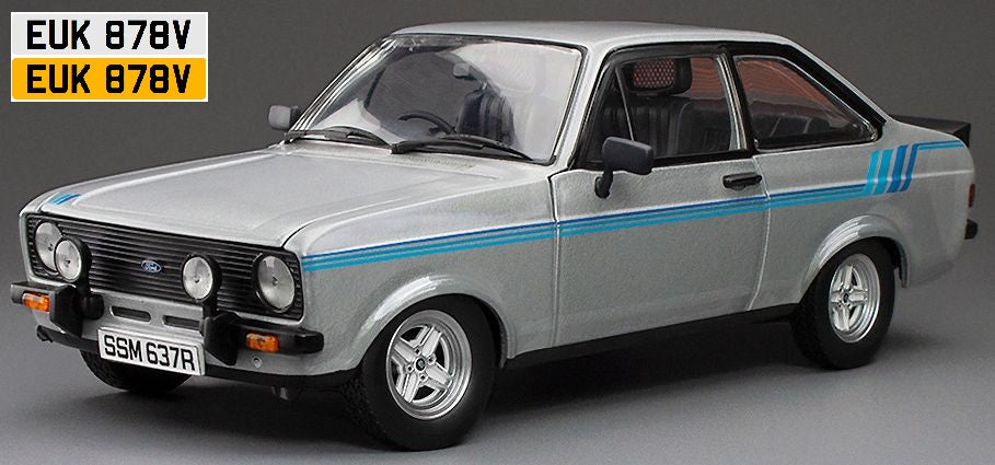 SUNSTAR 1:18 Scale Ford Escort Mk2 Harrier in Strato Silver (RHD) - 4637R