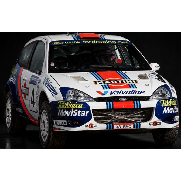 Top Marques 1:18 Scale - Ford Focus RS WRC #4 Colin McRae/Nicky Grist Winner Acropolis Rally 2001 (Dirty Version) - TOP166CD