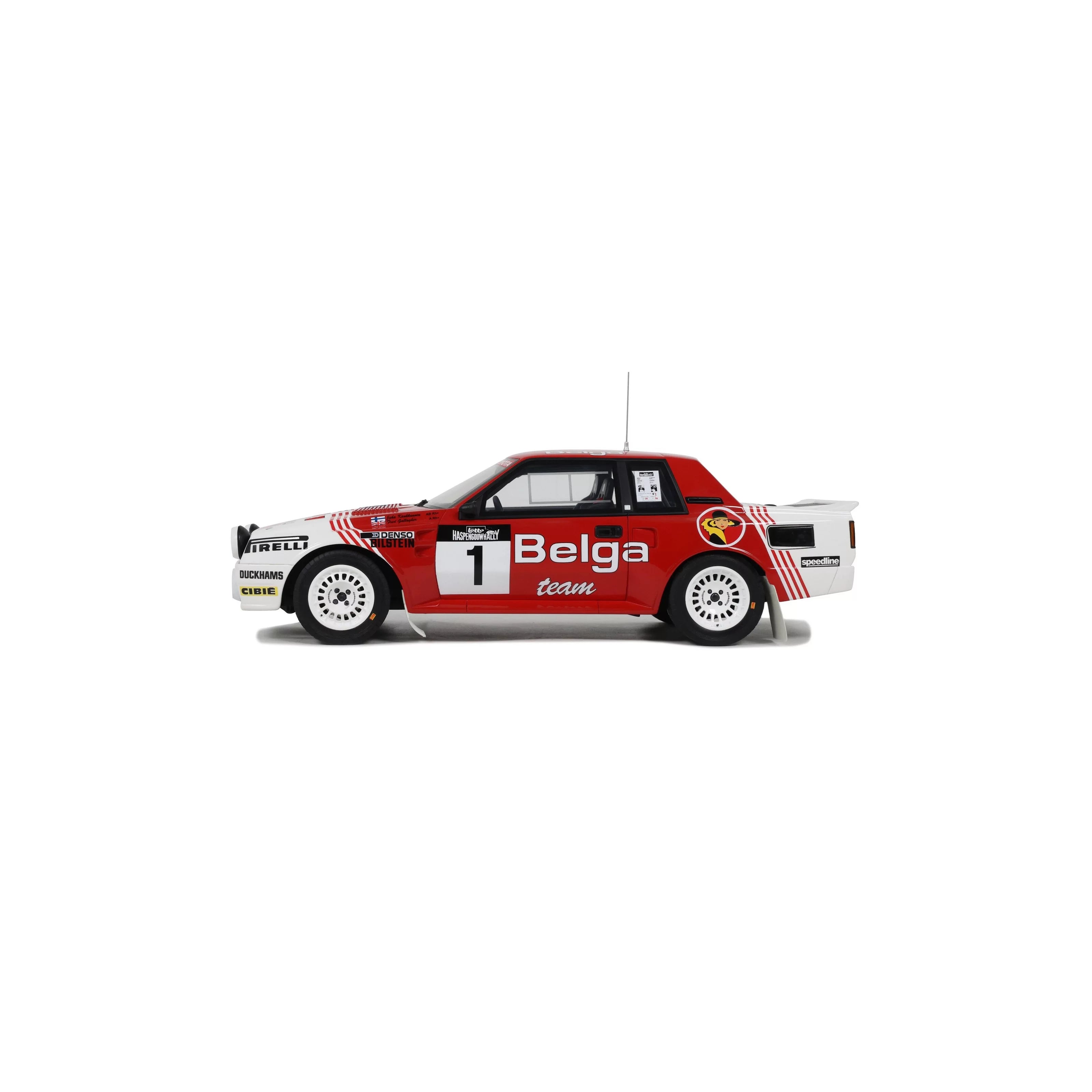 OTTO 1:18 Scale Resin - Toyota Celica Twin Cam Haspengouw Rally 1985 - Red/White - OT1143