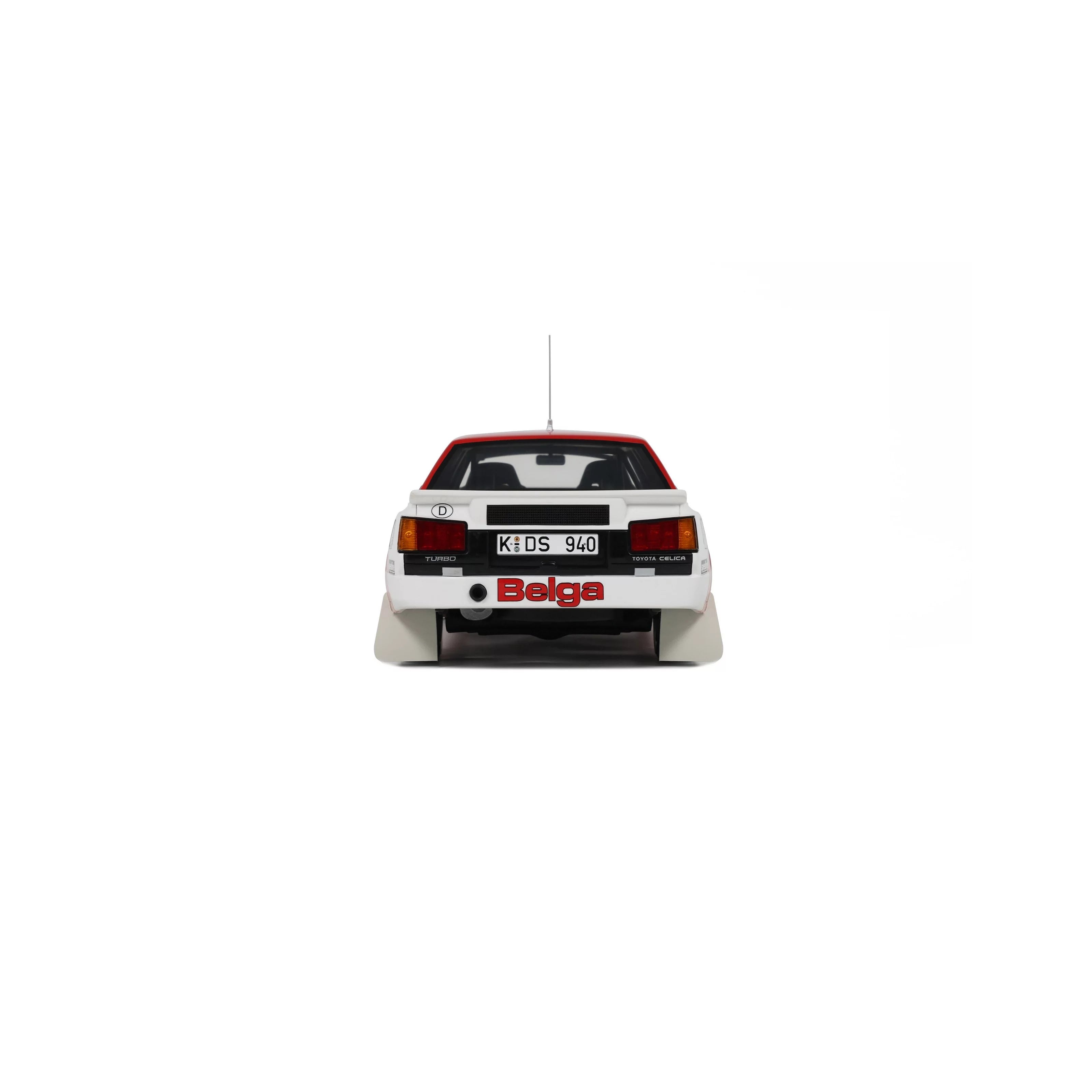 OTTO 1:18 Scale Resin - Toyota Celica Twin Cam Haspengouw Rally 1985 - Red/White - OT1143