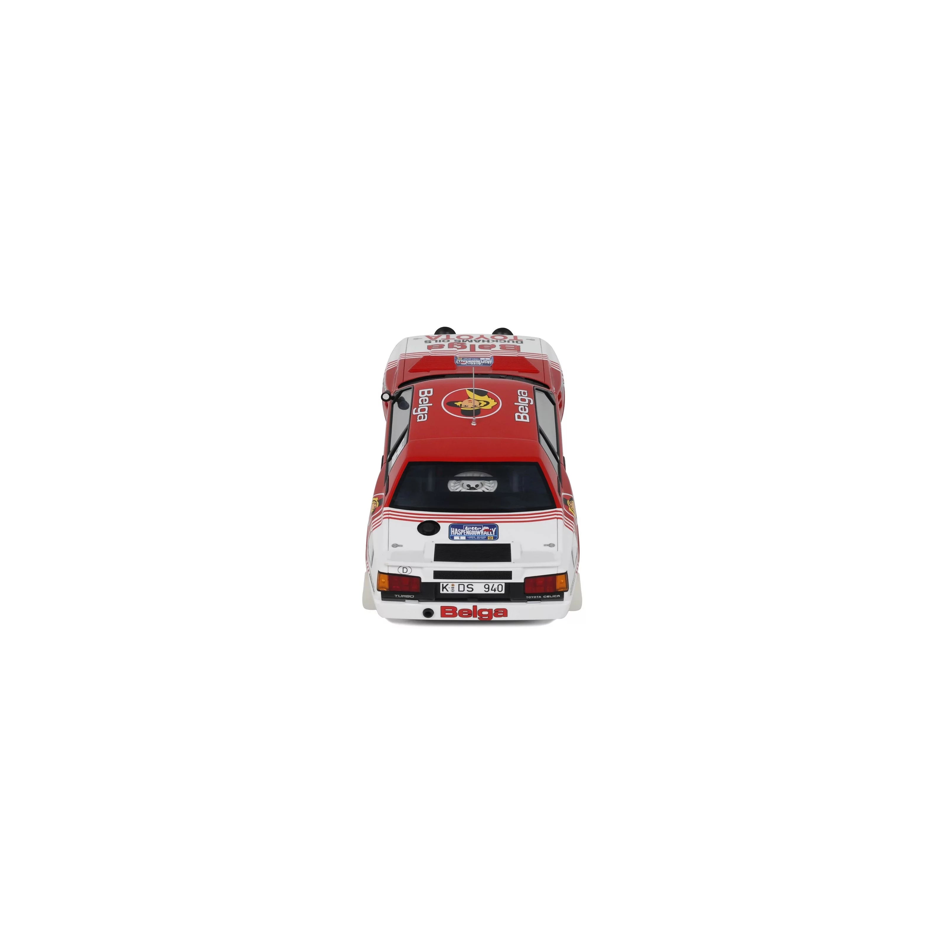 OTTO 1:18 Scale Resin - Toyota Celica Twin Cam Haspengouw Rally 1985 - Red/White - OT1143