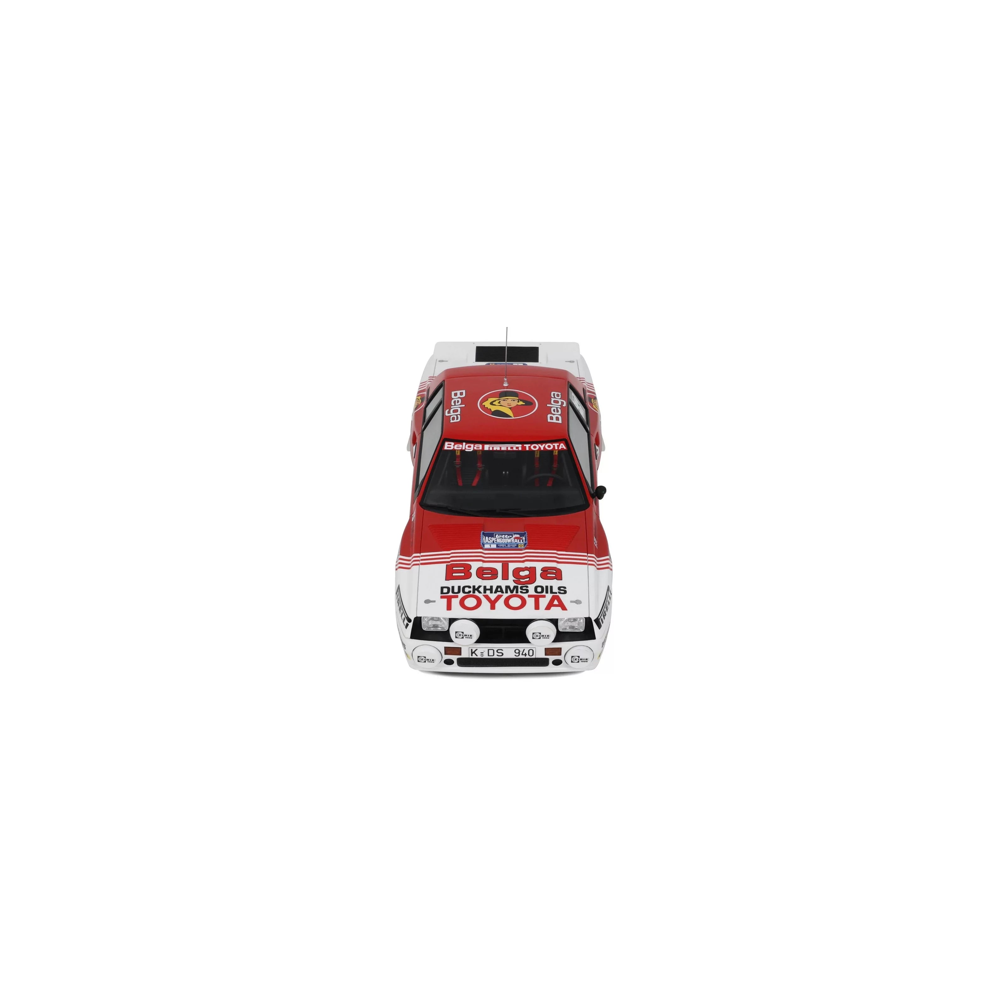 OTTO 1:18 Scale Resin - Toyota Celica Twin Cam Haspengouw Rally 1985 - Red/White - OT1143