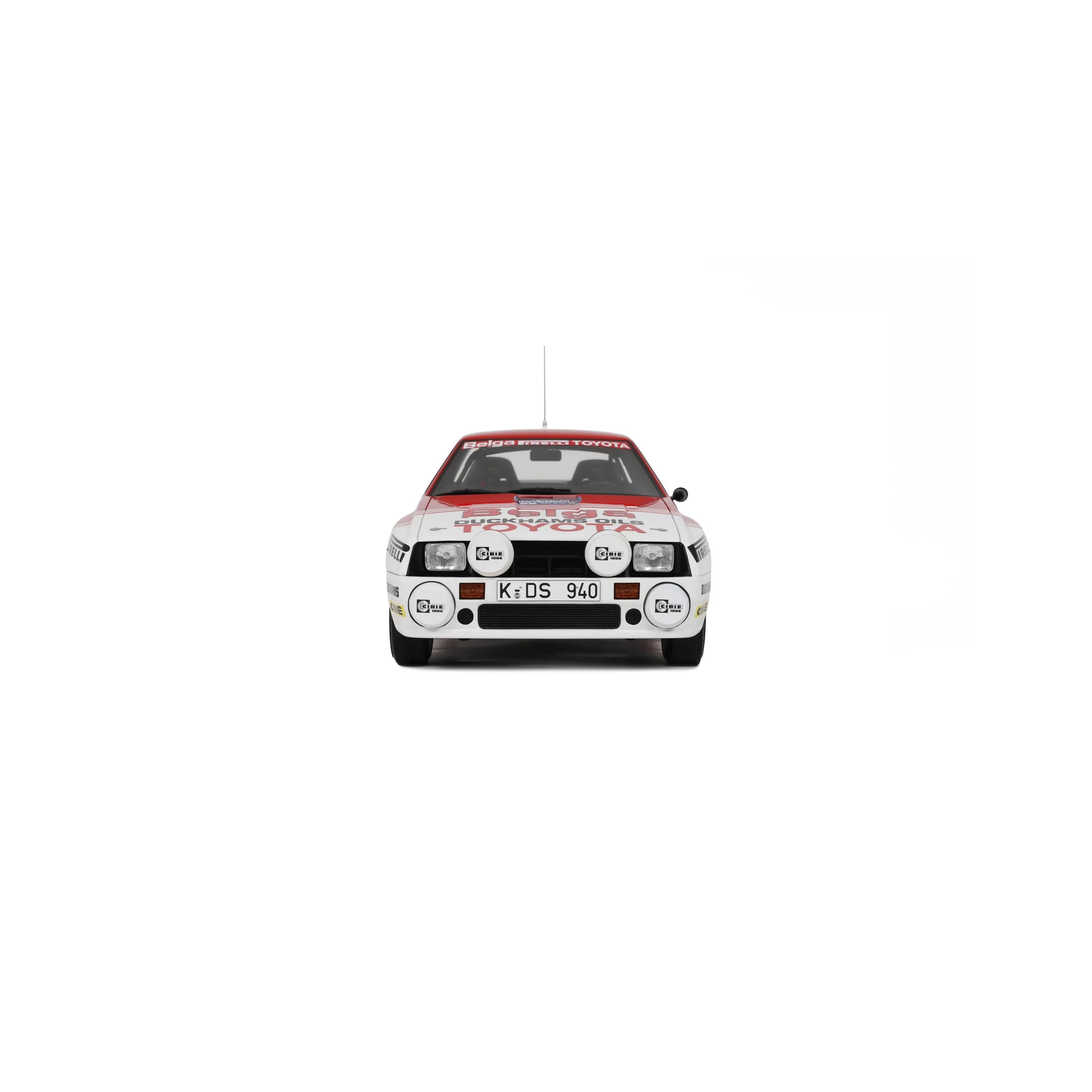 OTTO 1:18 Scale Resin - Toyota Celica Twin Cam Haspengouw Rally 1985 - Red/White - OT1143