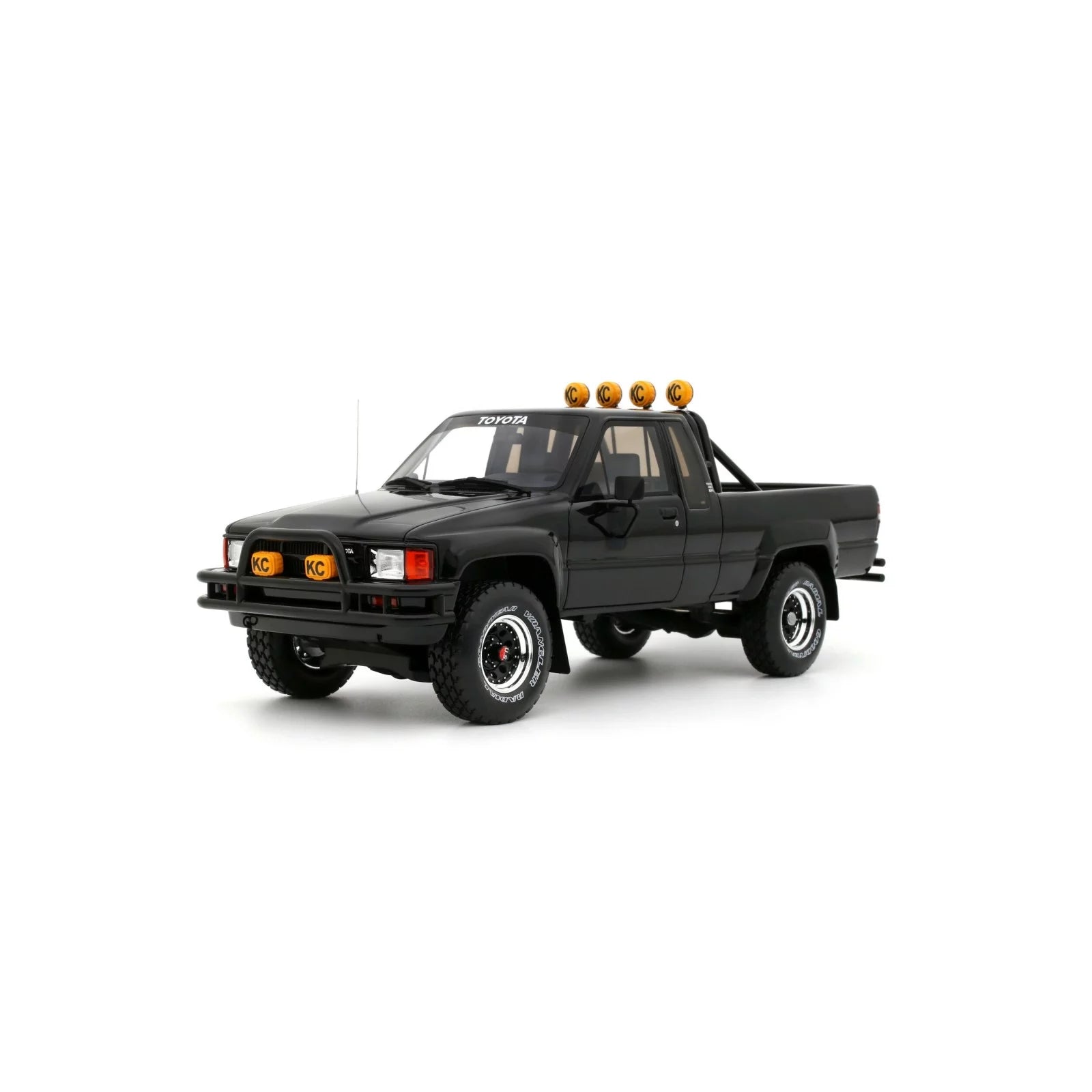 OTTO 1:18 Scale Resin - 1985 Toyota Hilux SR5, Back to the Future - Glossy Black 202 - OT481