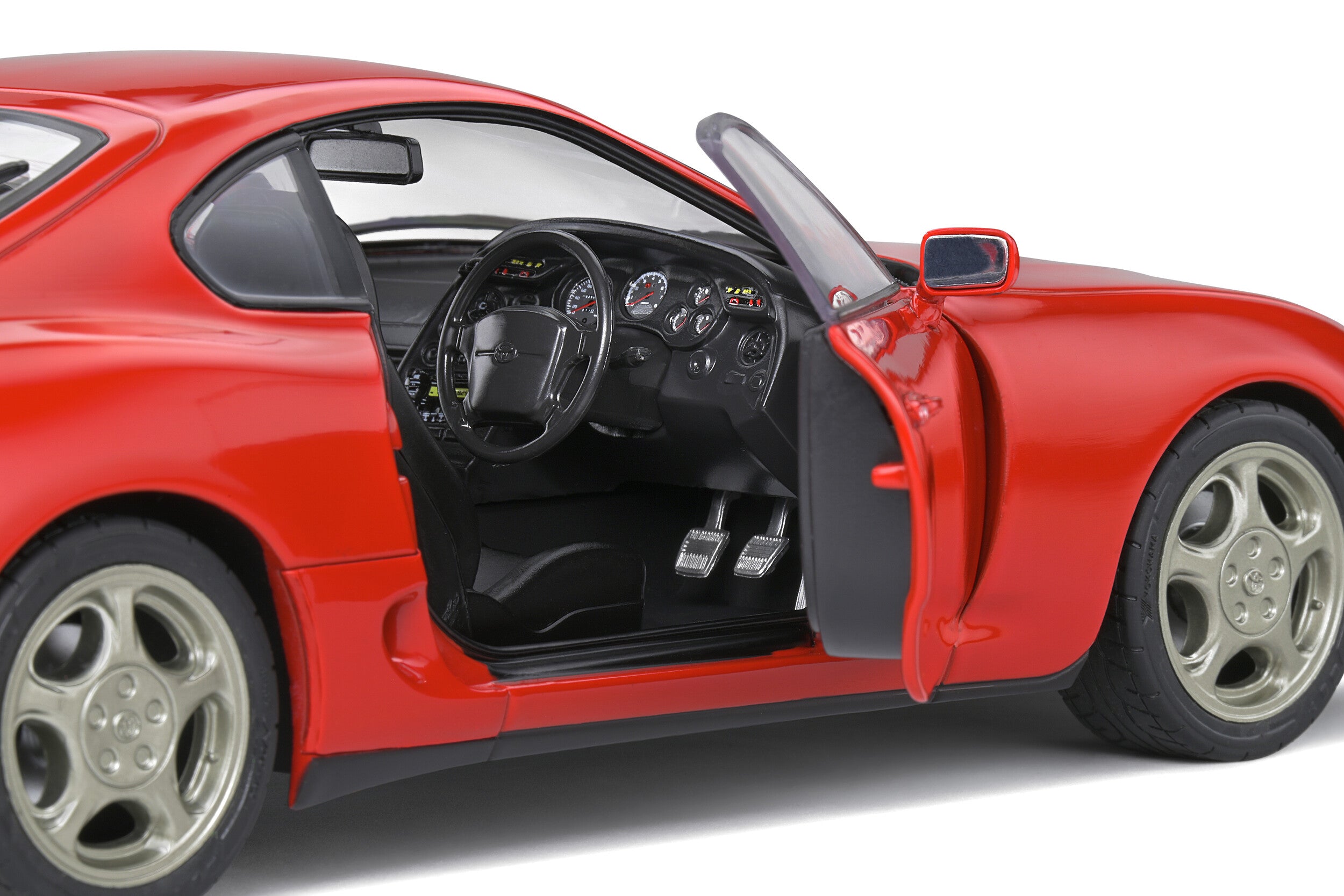 SOLIDO 1:18 Scale Diecast Model Car, 1993 Toyota Supra MK4 (A80) - Renaissance Red - S1807601