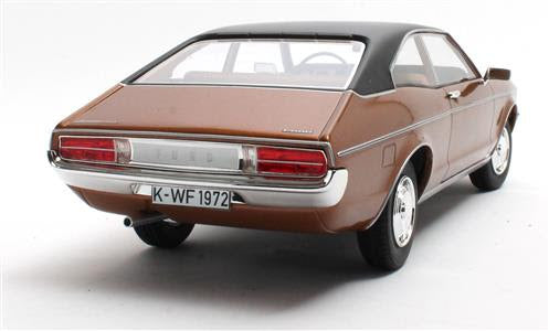 CULT 1:18 Scale Model 1972 Ford Granada Mk1 Coupe (Coke Bottle Shape) - Metallic Brown CML128-1