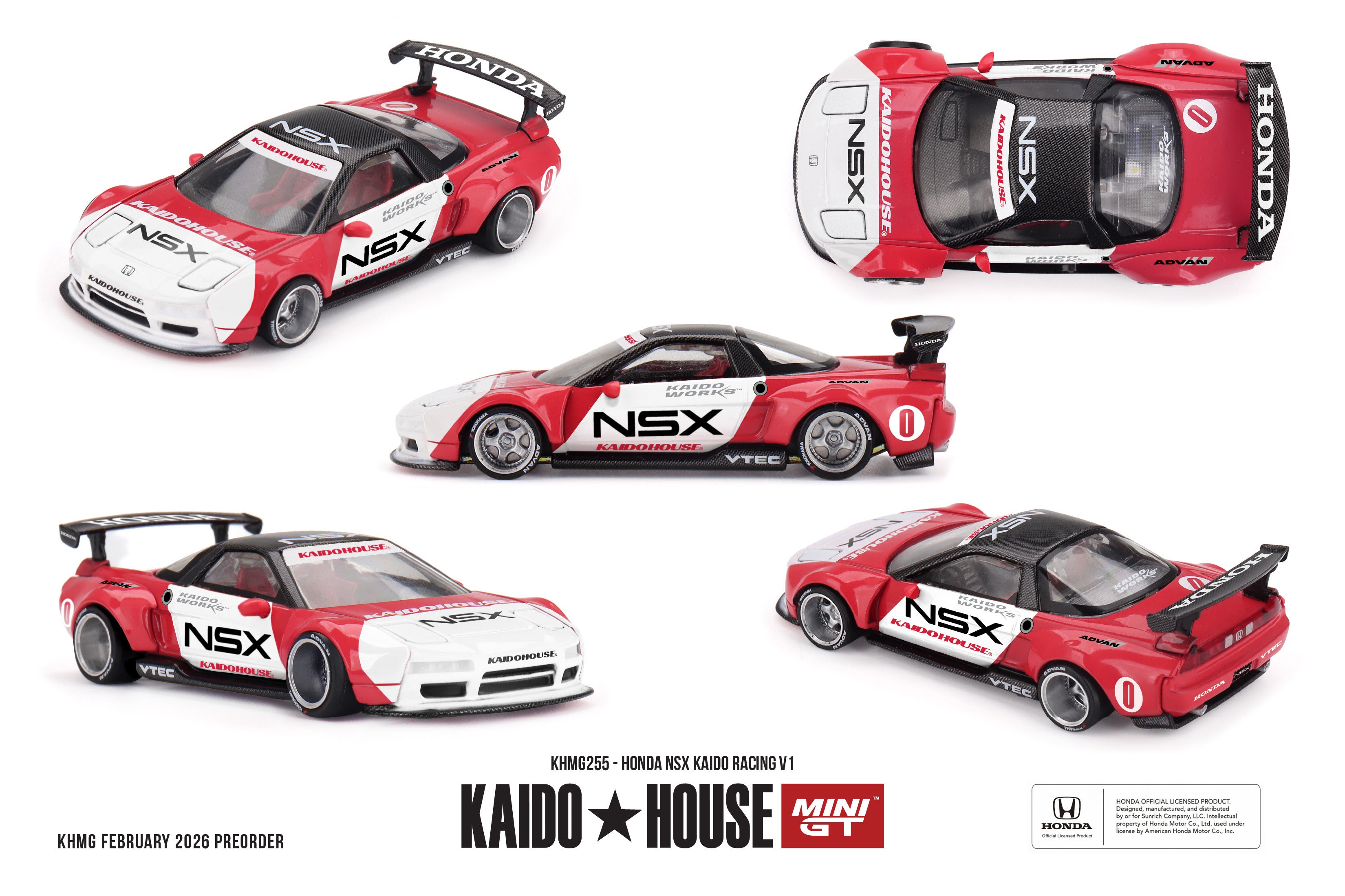 Mini GT 1:64 Kaido House - HONDA NSX KAIDO RACING V1 - KHMG255