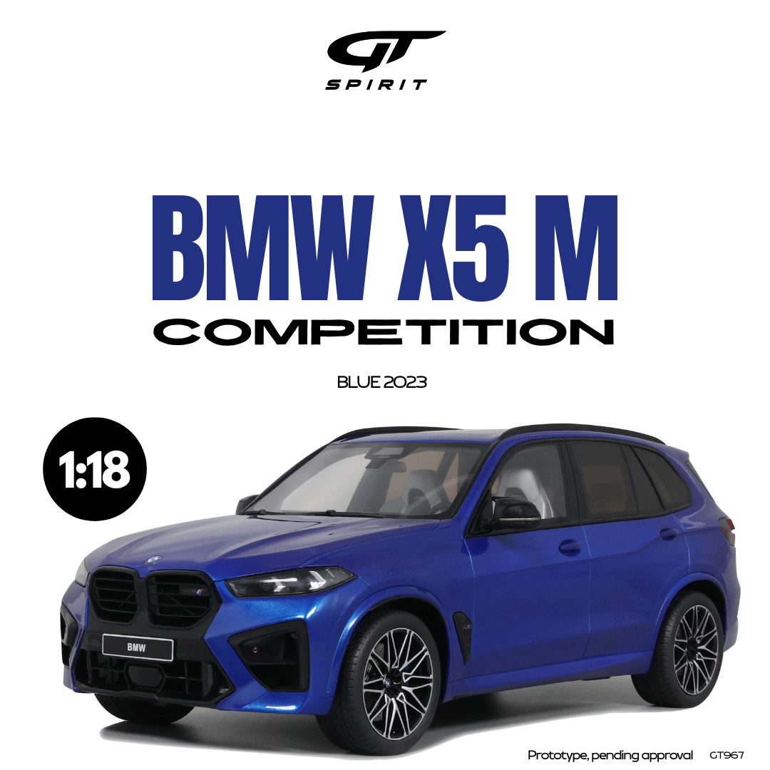 GT Spirit 1:18 Scale Resin, 2023 BMW X5 M COMPETITION, BLUE - GT967