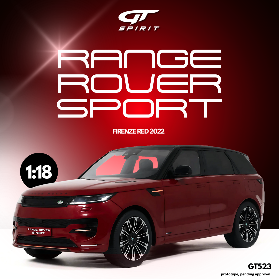 GT Spirit 1:18 Scale Resin, 2022 Range Rover Sport - Firenze Red - GT523