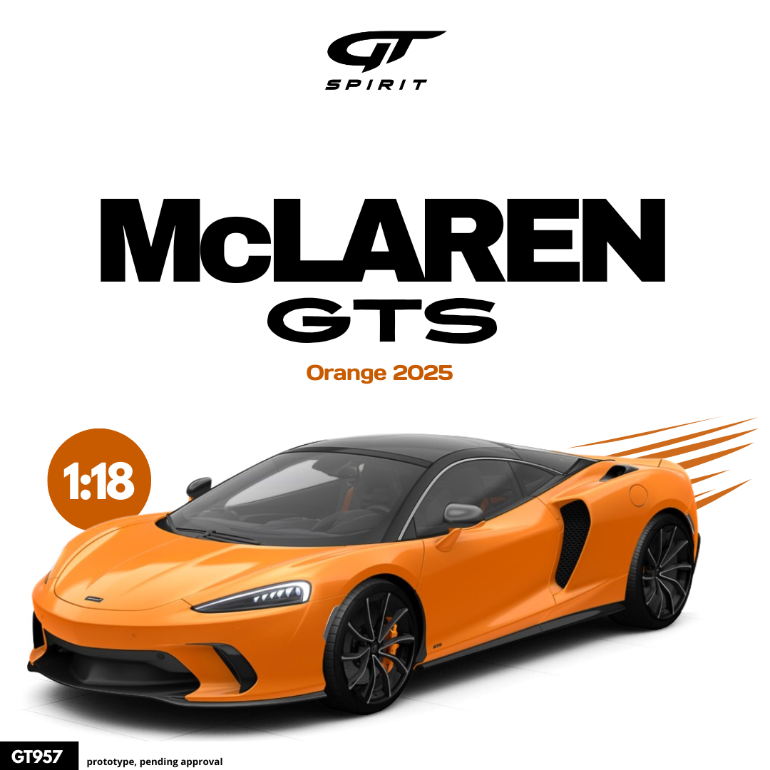 GT Spirit 1:18 Scale Resin, 2025 McLaren GTS, Orange - GT957