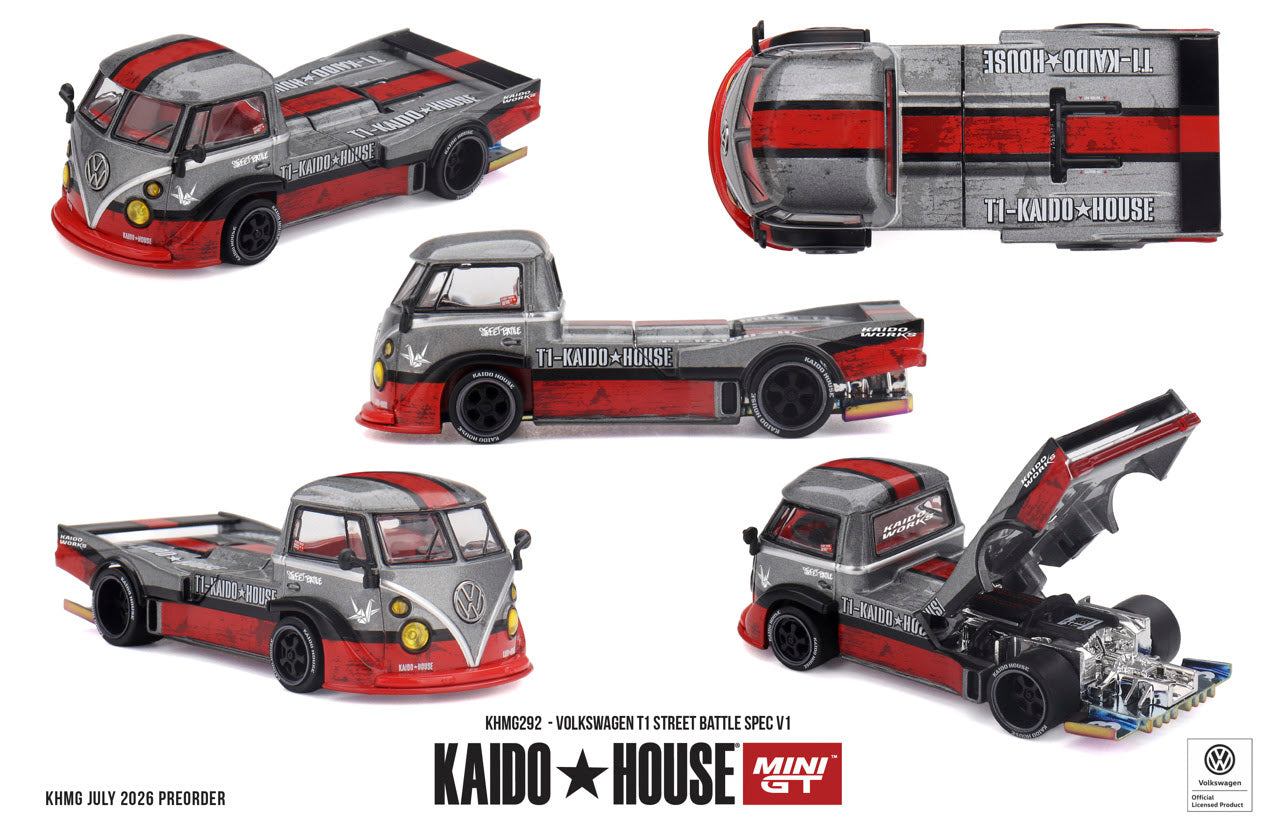 Mini GT 1:64 Kaido House - VOLKSWAGEN T1 STREET BATTLE SPEC V1 - KHMG292
