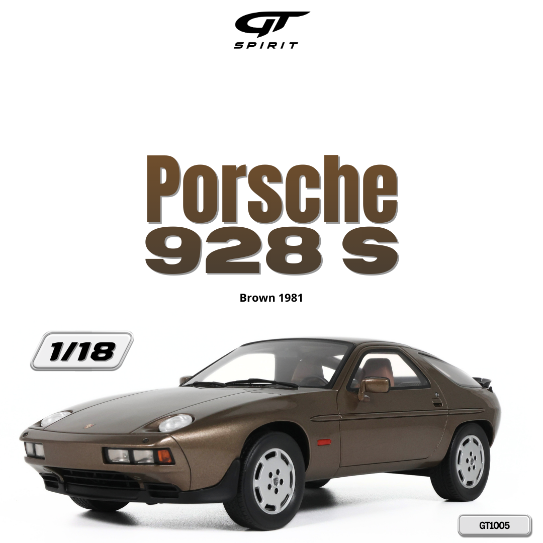 GT Spirit 1:18 Scale Resin, 1981 Porsche 928S, Brown - GT1005