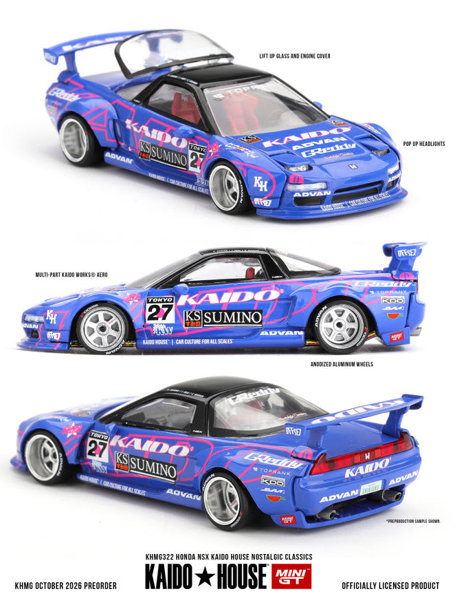 Mini GT 1:64 Kaido House - HONDA NSX KAIDO HOUSE NOSTALGIC CLASSICS - KHMG322