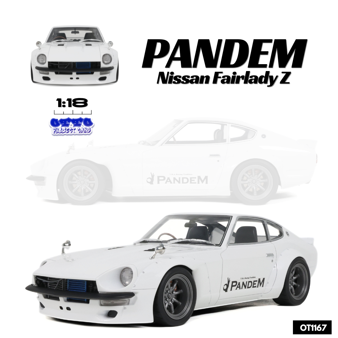 OTTO 1:18 Scale Resin - 2005 Nissan Fairlady Z Pandem, White - OT1167