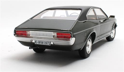 CULT 1:18 Scale Model 1972 Ford Granada Mk1 Coupe (Coke Bottle Shape) - Metallic Green CML128-2