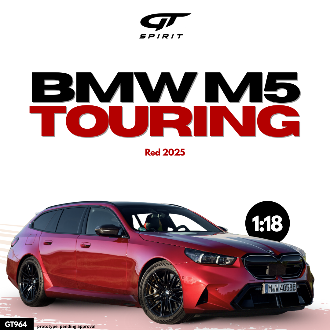 GT Spirit 1:18 Scale Resin, 2025 BMW M5 Touring, Red - GT964