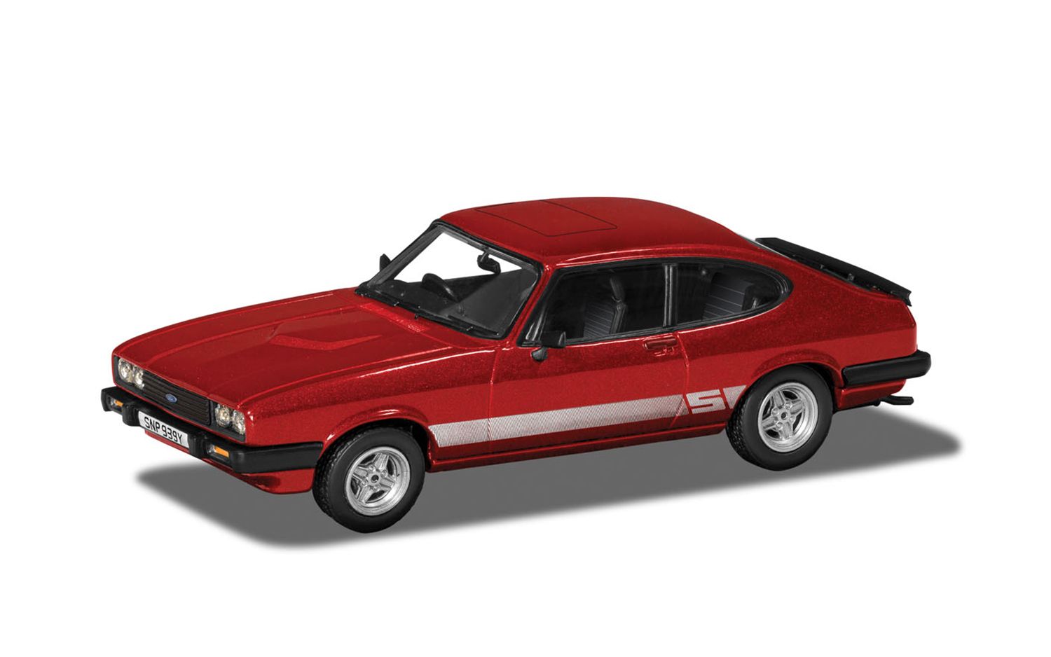 Corgi 1:43 Diecast Model - Ford Capri Mk3 2.0S, Imperial Red - VA10824