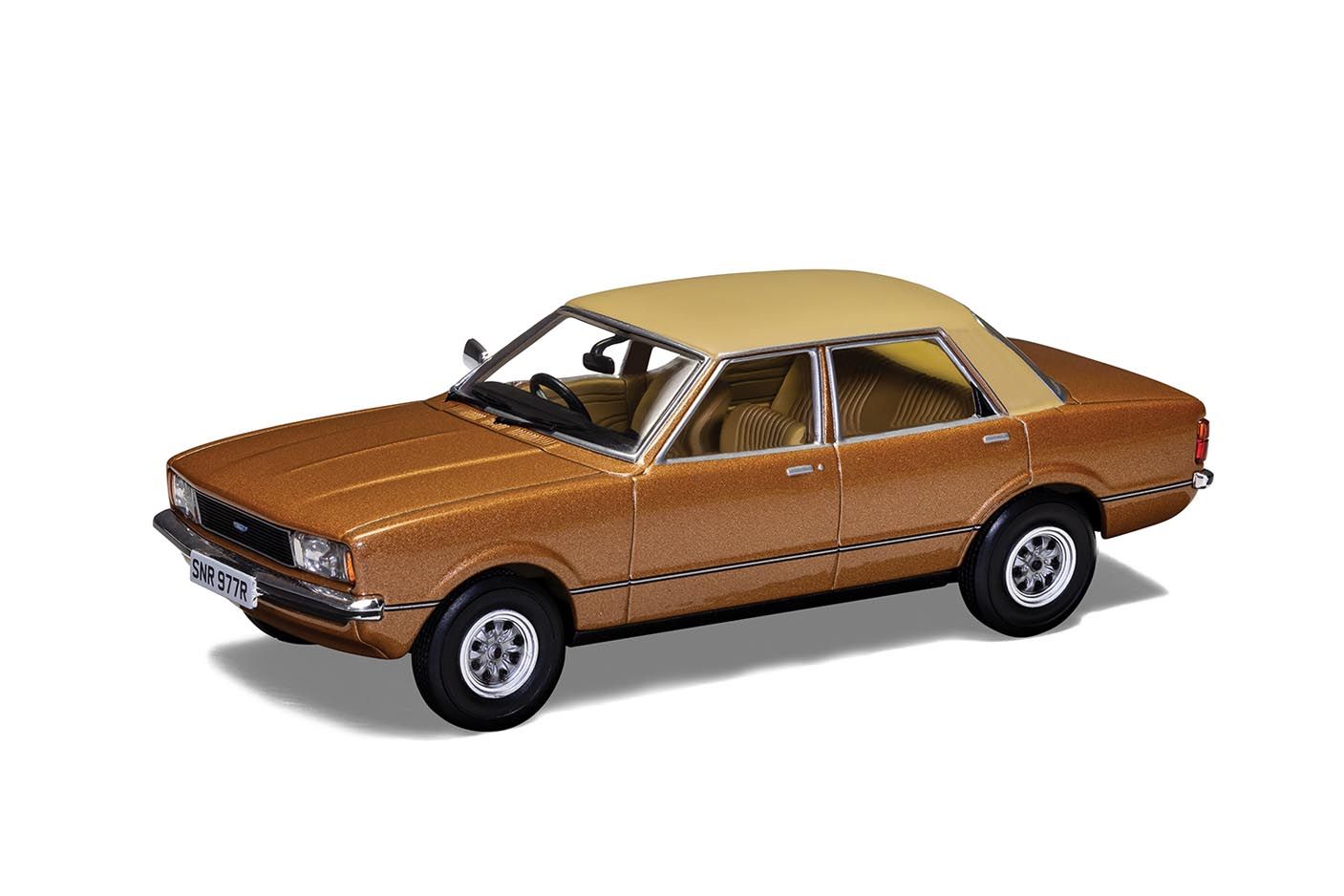 Corgi Toys 1/43 Ford Consul Saloon Marron - Réédition Miniature De Collection En Boîte