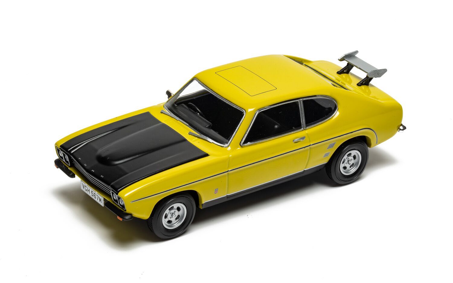 CORGI VANGUARDS 1:43 - Ford Capri Mk1 3.0 GXL - Daytona Yellow (Richard Hammond's The Smallest Cog) - VA13319