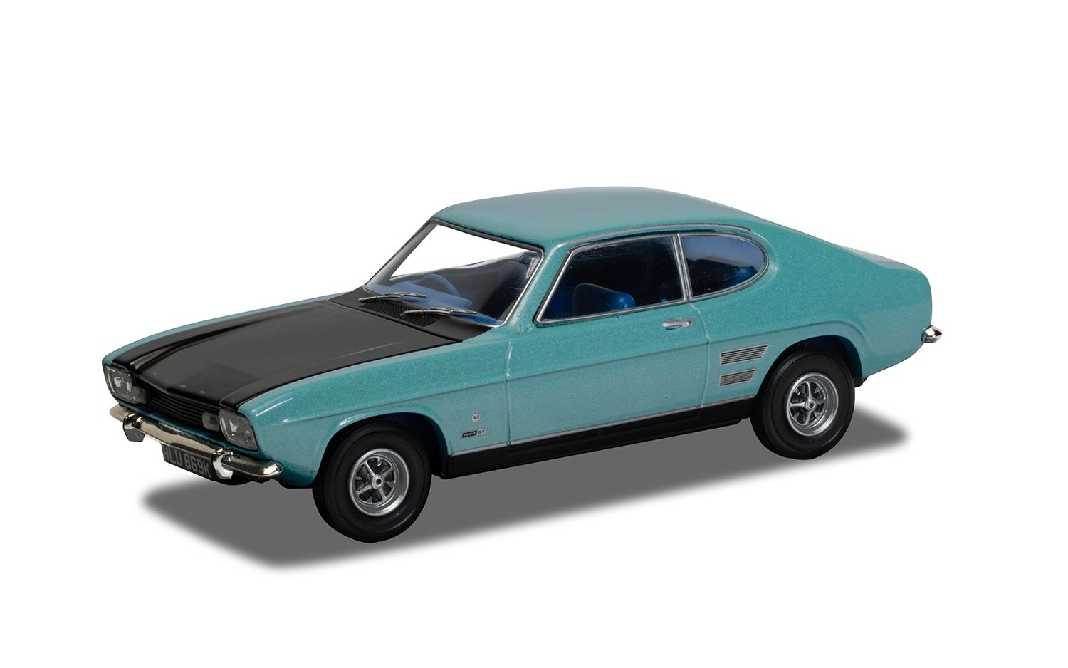 CORGI VANGUARDS 1:43 - 1971 Ford Capri Mk1, Glacier Blue - VA13320