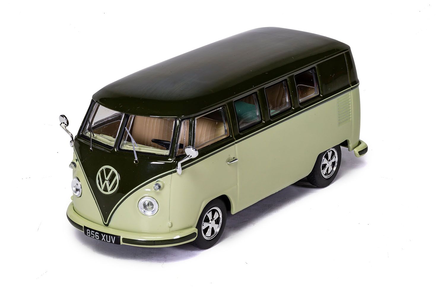 Corgi 1:43 Diecast - Volkswagen Campervan Type 2 (T1), Pale Green and Sand Green - VA14502