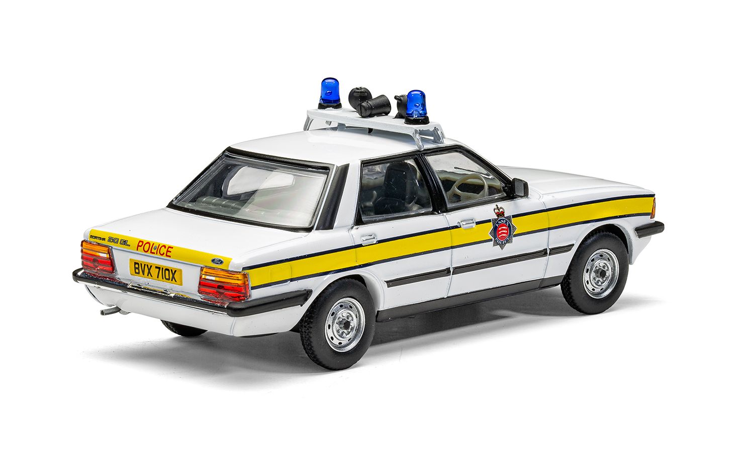 Corgi 1:43 Diecast - Ford Cortina Mk5 2.0 Essex Police, White, VA15003