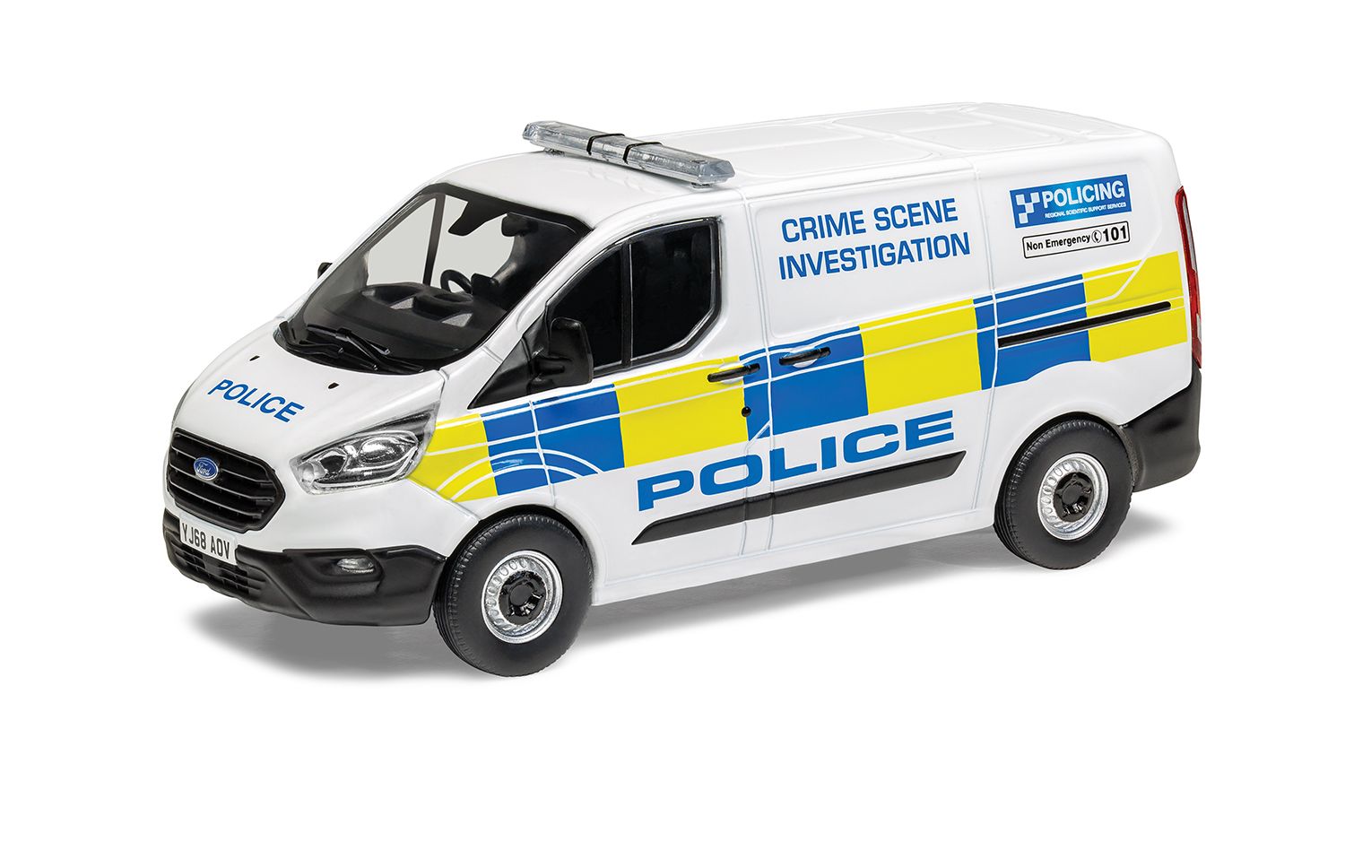 Corgi 1:43 Diecast - Ford Transit Custom Leader, West Yorkshire Police - VA15103
