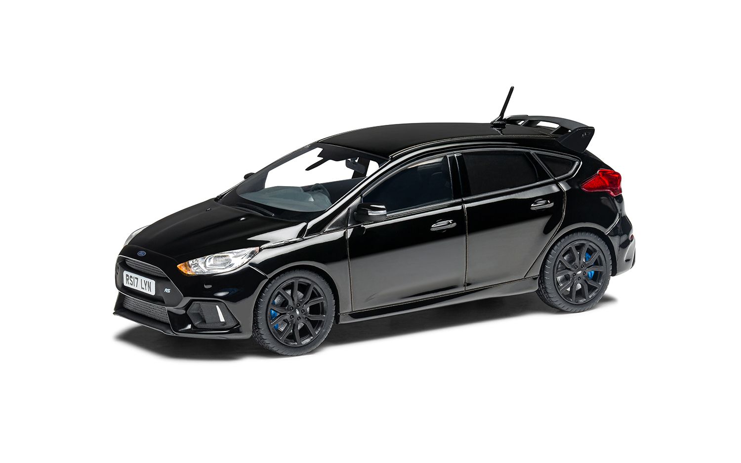 Corgi 1:43 Diecast Model Car - Ford Focus Mk3 RS, Shadow Black, VA15303