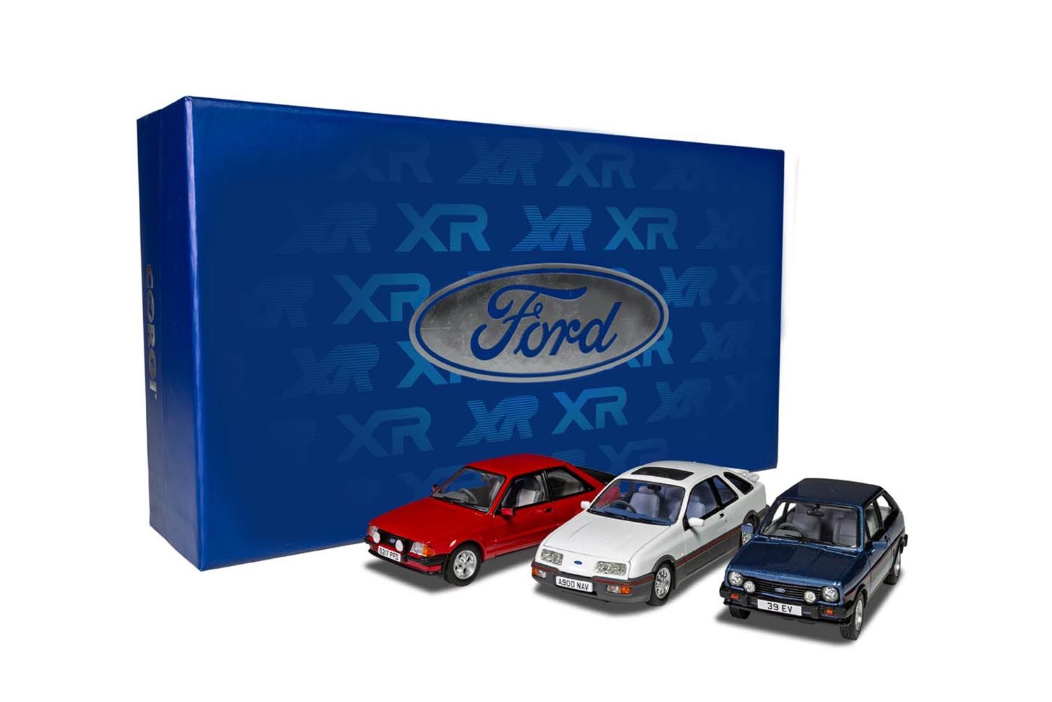 Corgi 1:43rd Scale Ford XR Collection Escort, Sierra, Fiesta Three Car Boxed Set - VC01301