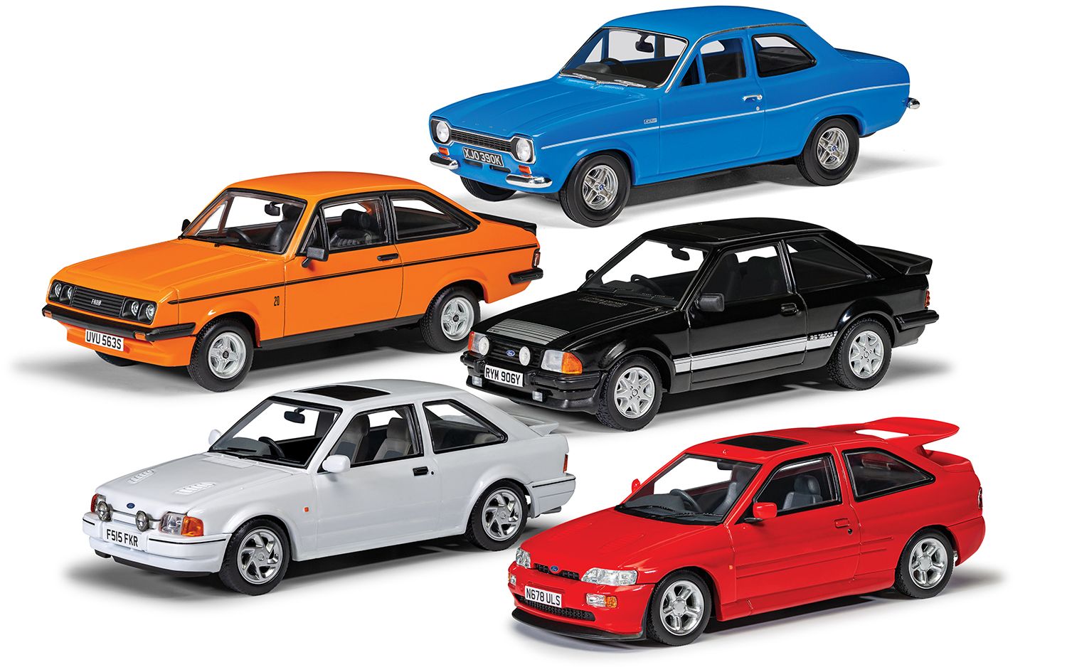 Corgi Vanguards 1:43 SCALE Ultimate Ford Escort RS Collection - VC01501