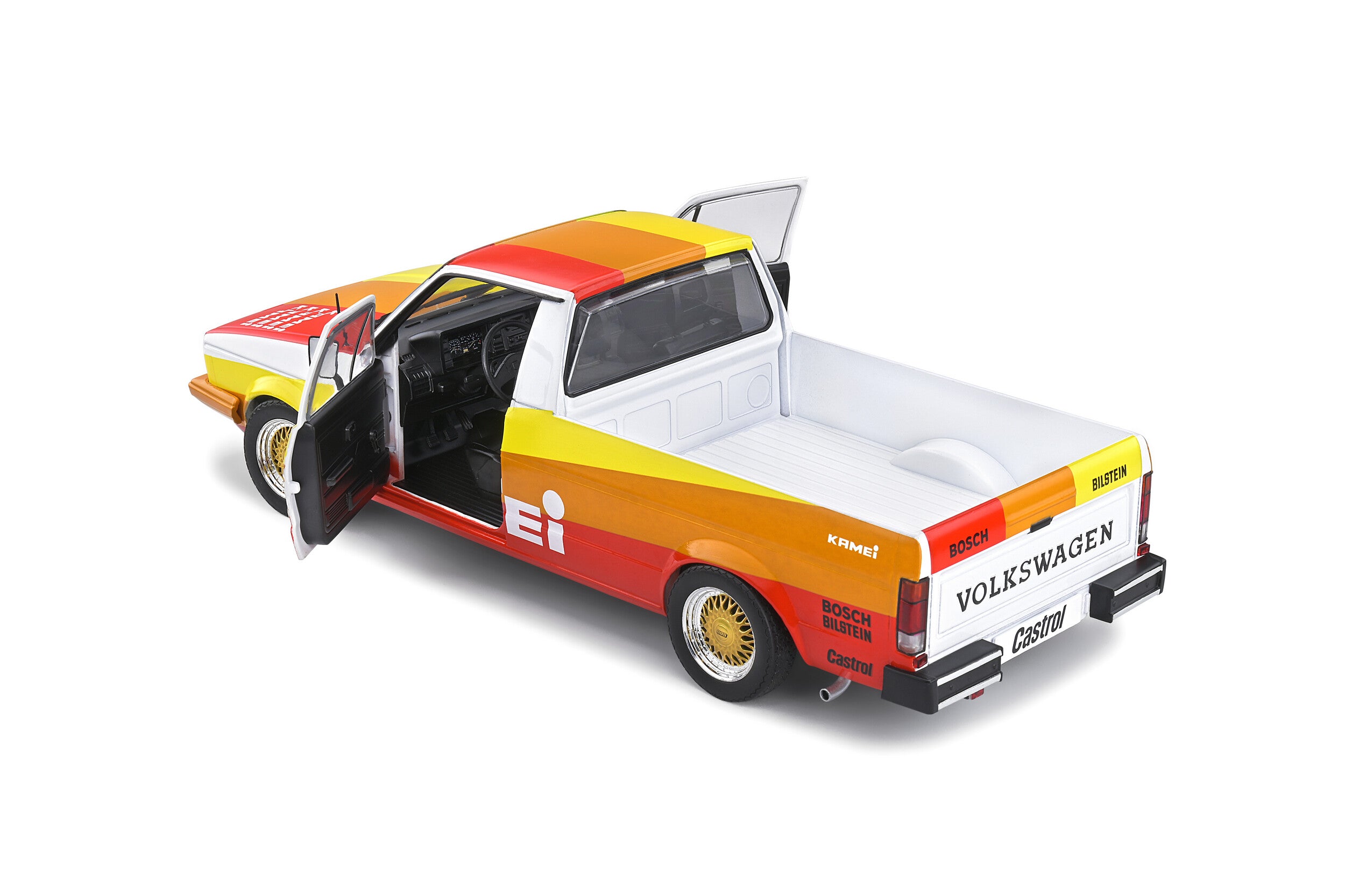 Solido 1:18 Diecast - 1982 Volkswagen Caddy Mk1, Kamei Tribute "Street Fighter" - S1803506