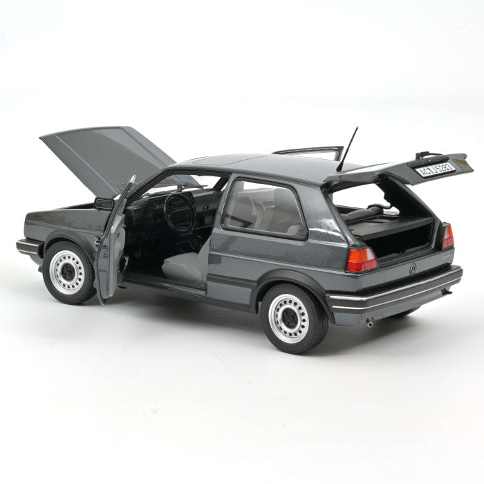 Norev 1:18 Scale Diecast Model Car -  1988 VW Volkswagen Golf CL  Metallic Grey