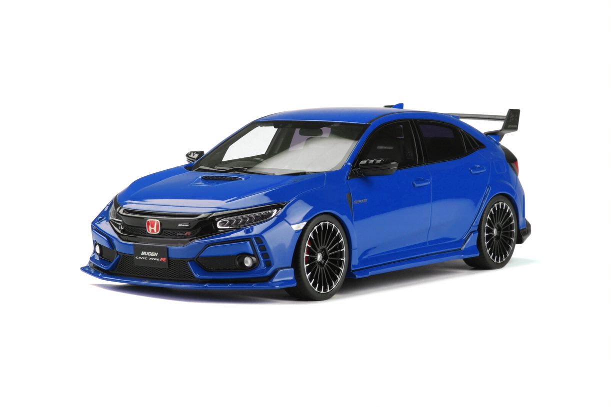 OTTO 1:18 Scale Resin Model Car - Honda Civic Type R Mugen FK8 in Blue(OT987)