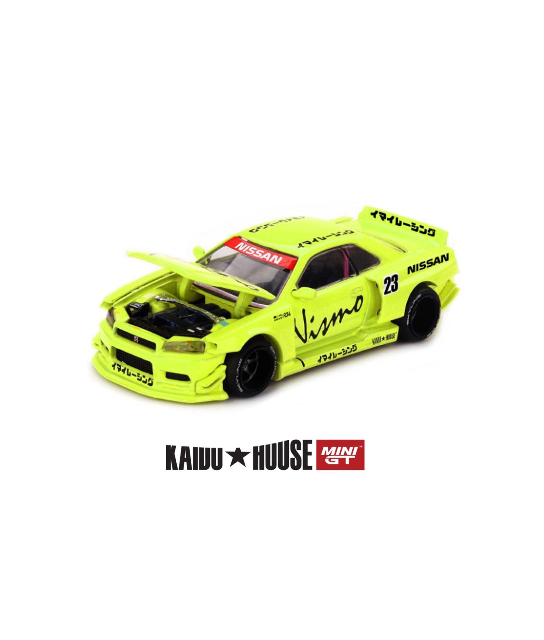 Mini Gt Kaido House 1:64 Nissan SKYLINE GT-R (R34) KAIDO WORKS V4 - KHMG241