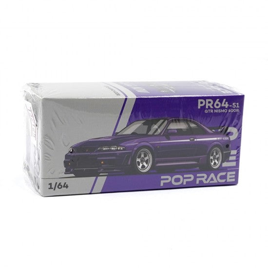 Pop Race 1:64 Diecast - Nissan GT-R Nismo 400R, Purple - PR64-51