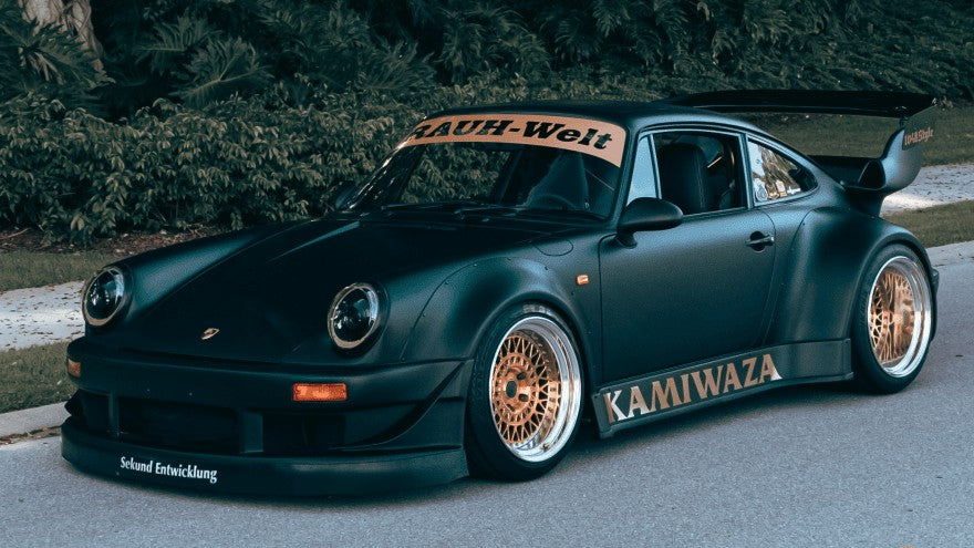 SOLIDO 1:43 Scale - 2023 Porsche 911 RWB Bodykit Kamizawa, Black - S4318501