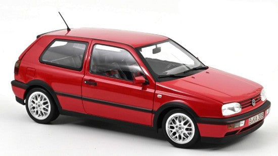 Norev 1:18 Scale Diecast - 1996 VW Volkswagen Golf Mk3, Flash Red - 188418R