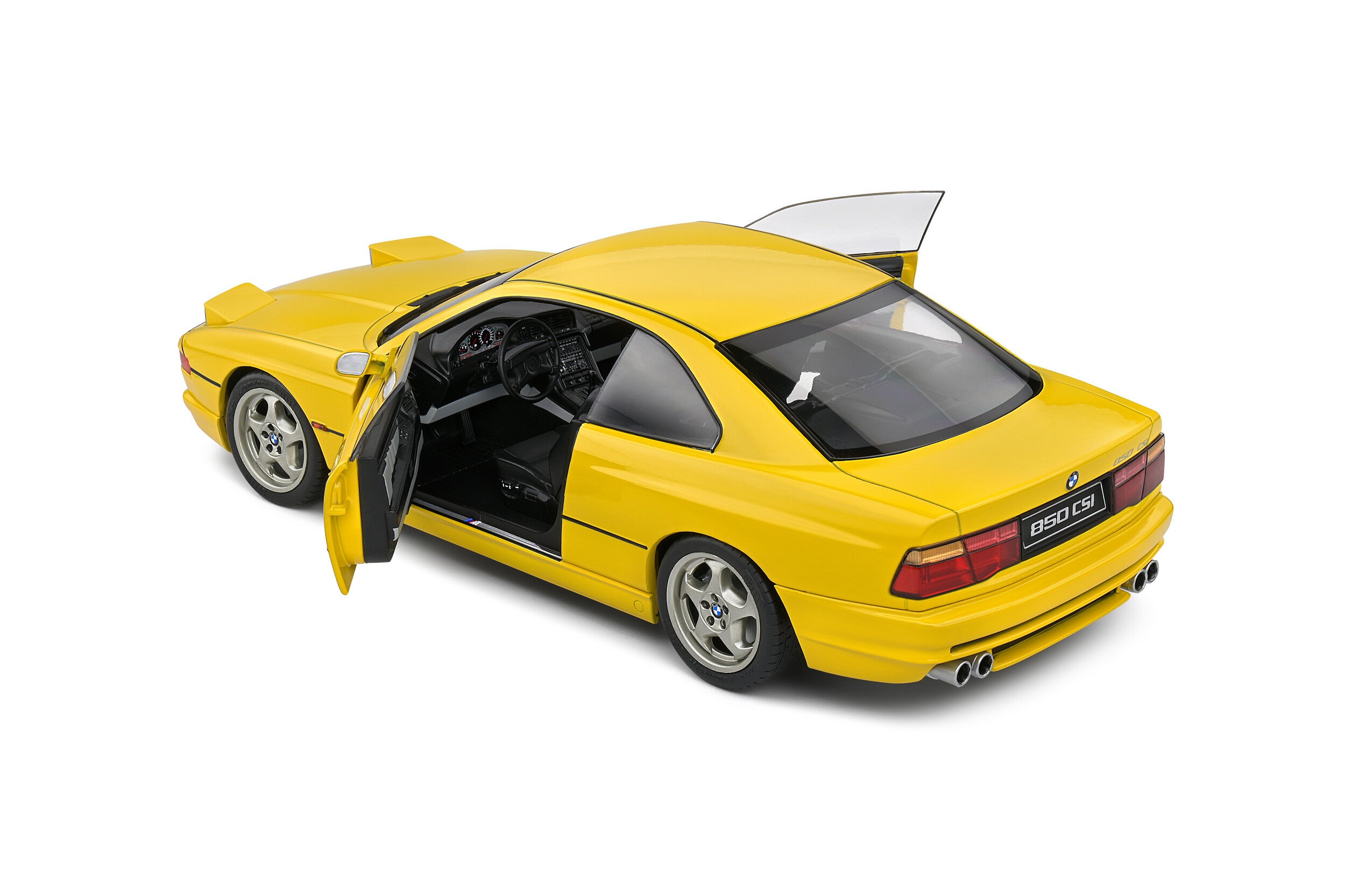 Solido 1:18 Diecast - 1991 BMW 850 (E31) CSI, Yellow - S1807005 - FAULTY