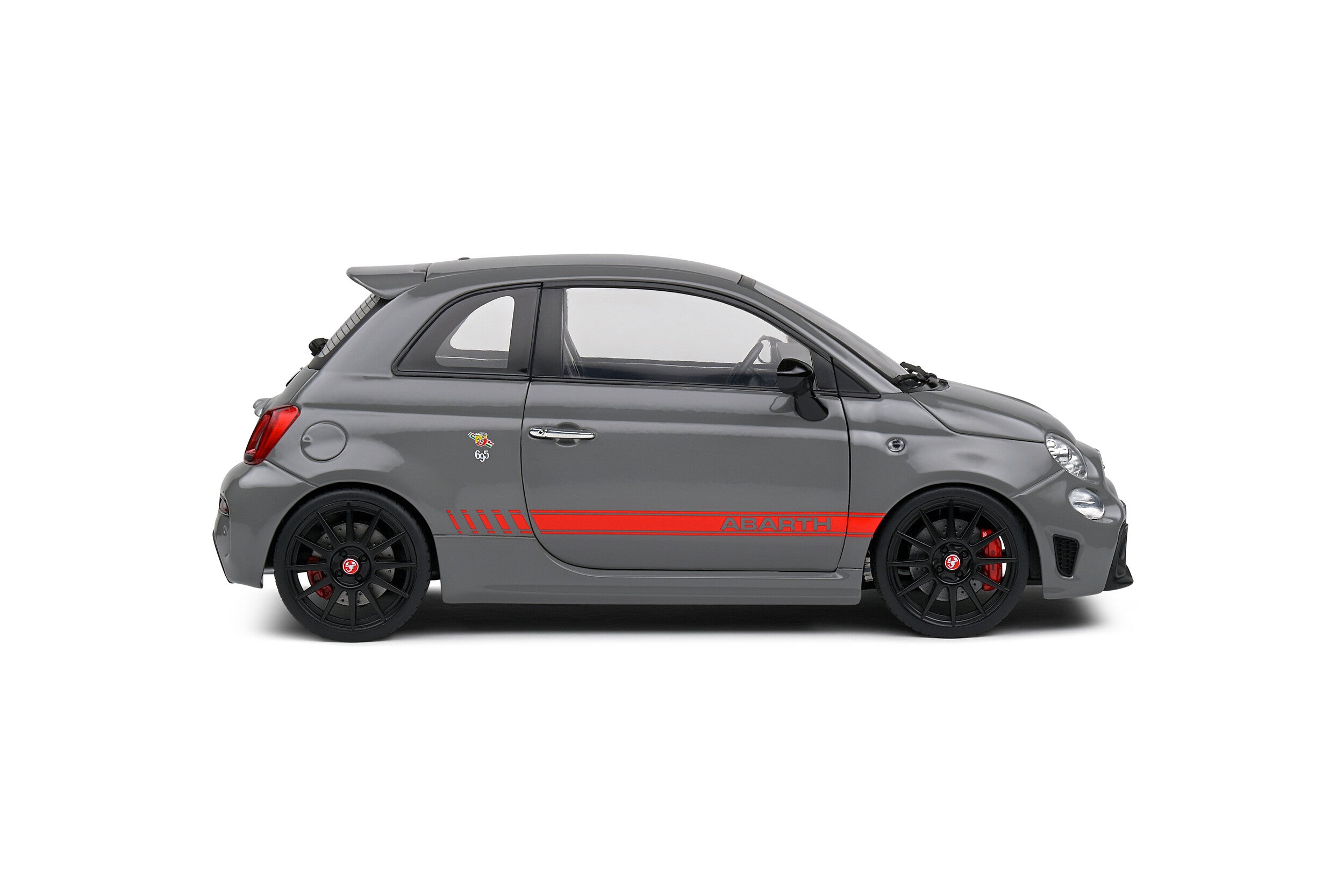 Solido 1:18 Diecast - Fiat 695 ABARTH SOLIDO XSR Edition Yamaha , Grey - S1811302