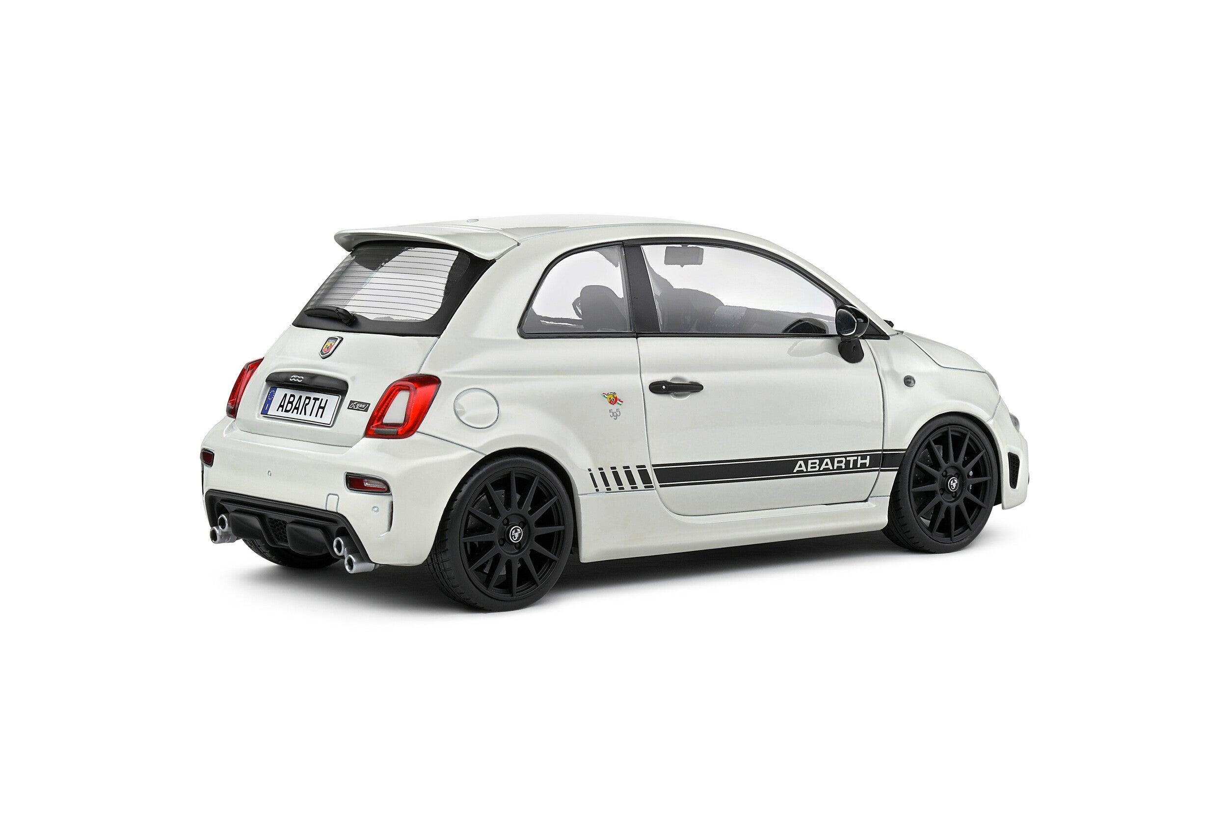Solido 1:18 Diecast - Fiat F595 ABARTH, Ghiaccio White - S1811301