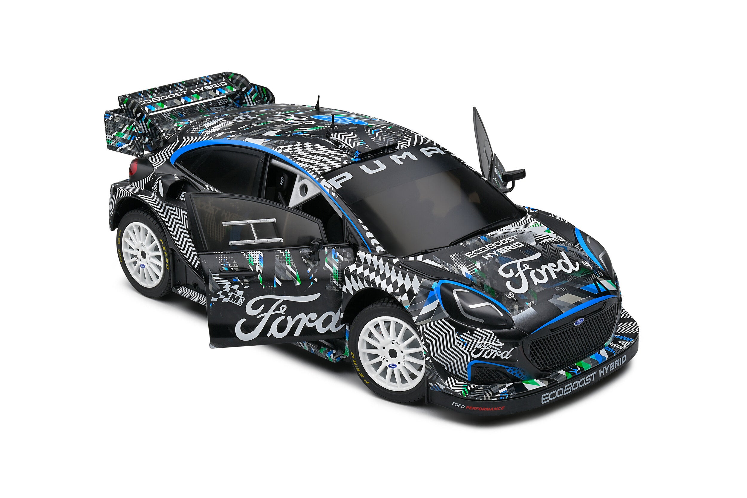 SOLIDO 1:18 Scale Ford Puma Rally Hybrid Black Goodwood Festival of Speed 2021