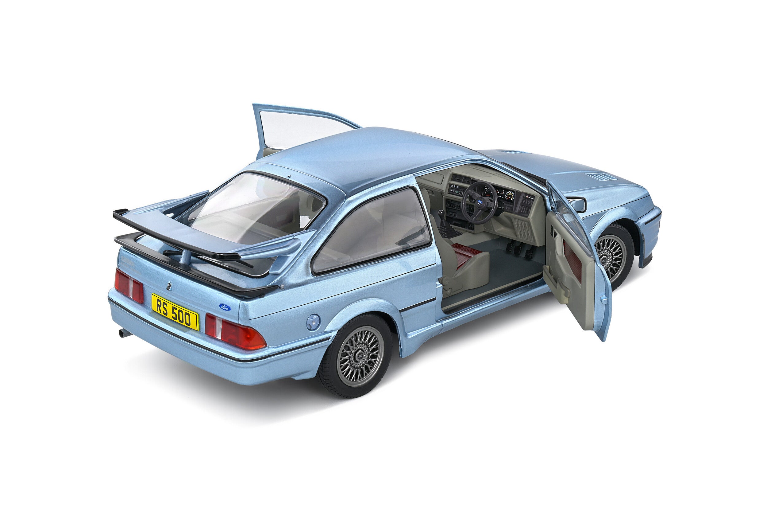 SOLIDO 1:18 Scale Diecast Model Car, Ford Sierra Cosworth RS500 Moonstone Blue