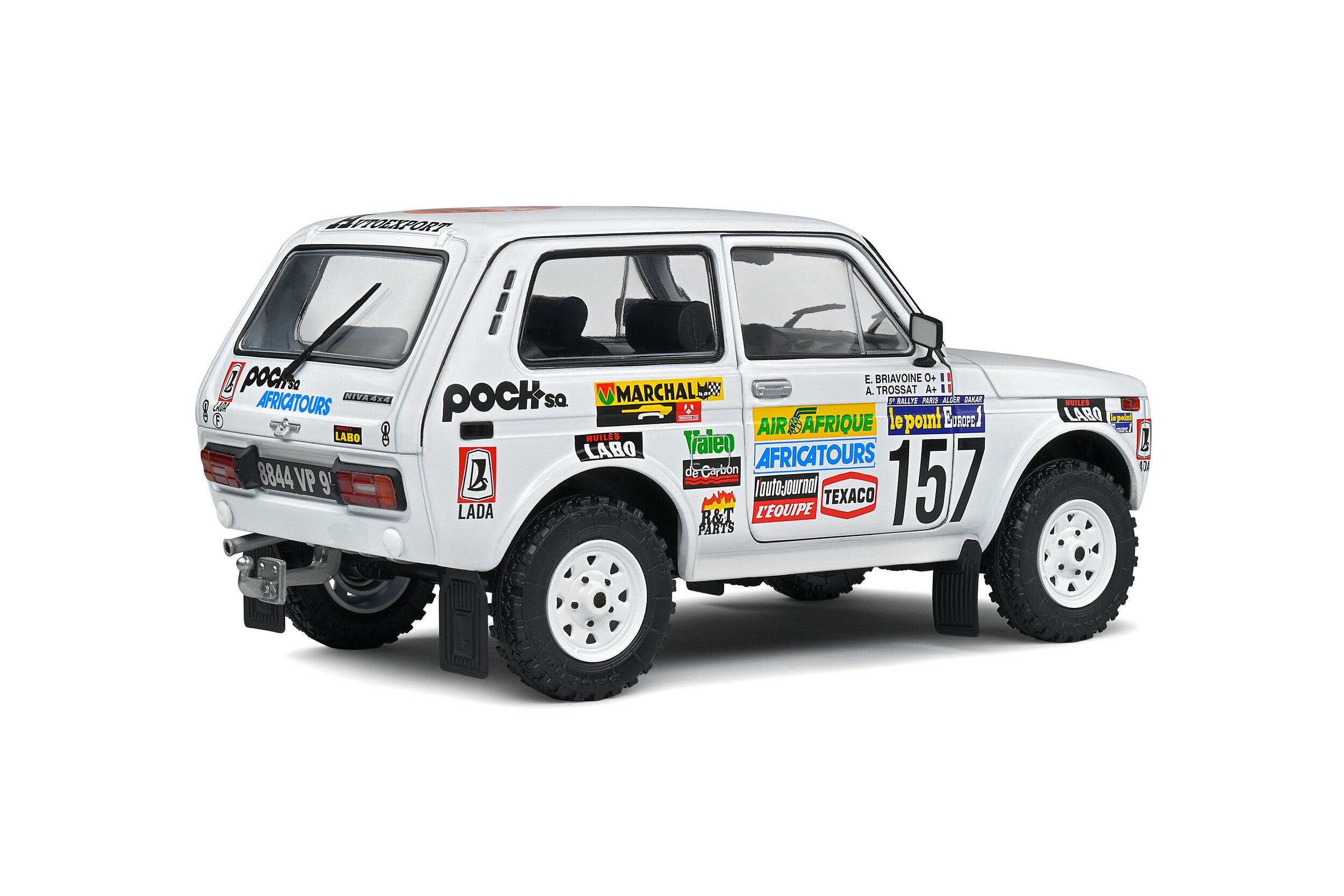 SOLIDO 1:18 Scale Diecast Model, Lada Niva 1983 Paris Dakar No.157 - 1807303