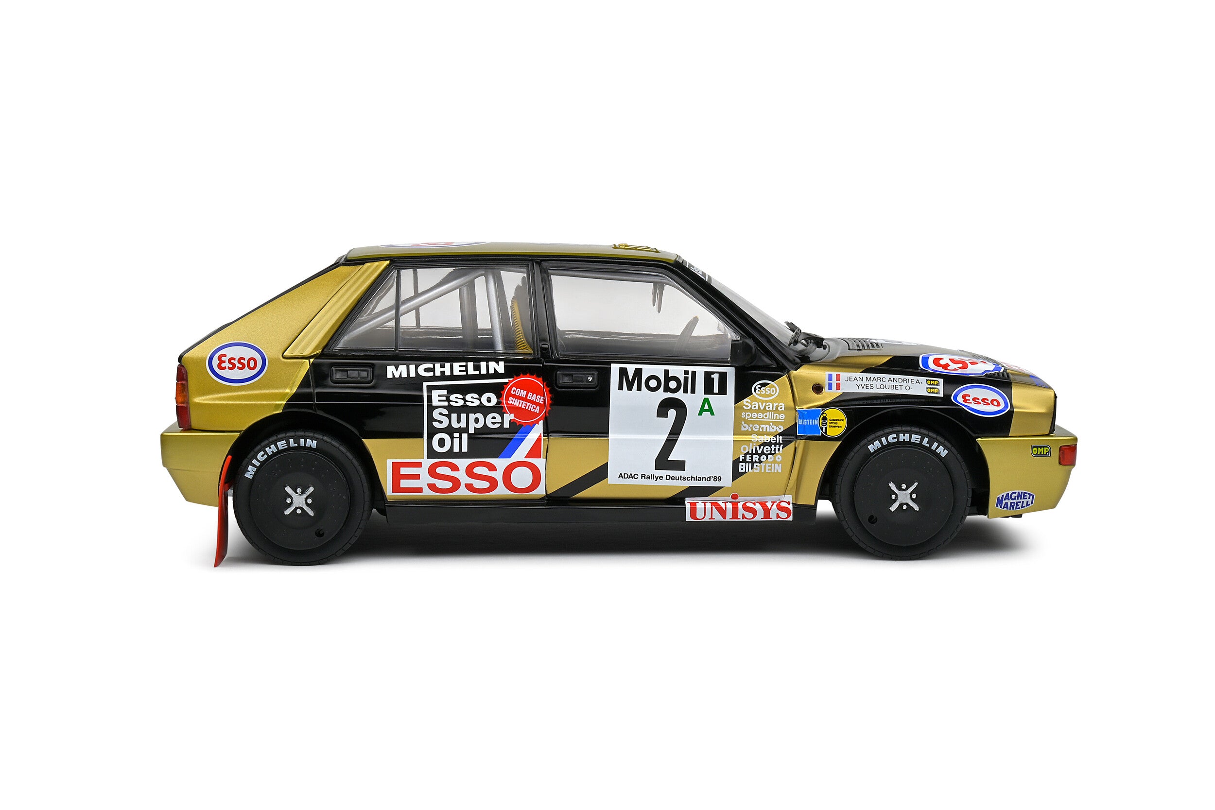 SOLIDO 1:18 Scale Diecast Model Car, Lancia Delata HF Integrale Adac Rallye Deutschland 1989