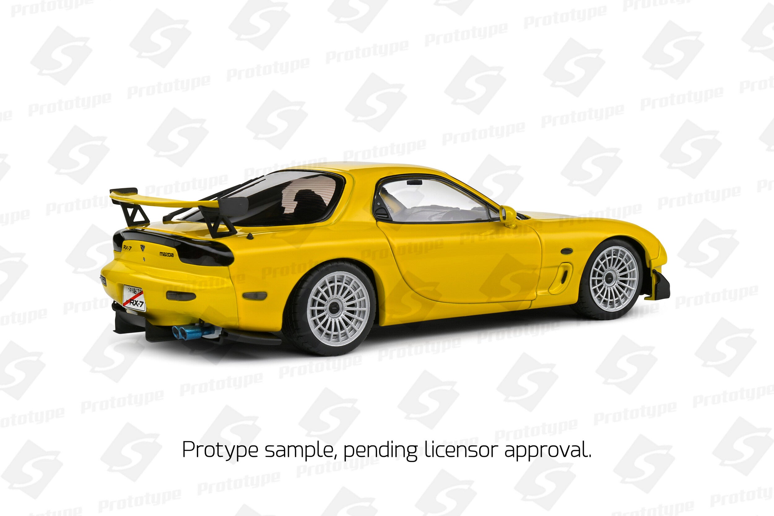 SOLIDO 1:18 Scale Diecast - 1994 Mazda RX7 FD3RS Streetfighters, Yellow - S1810603