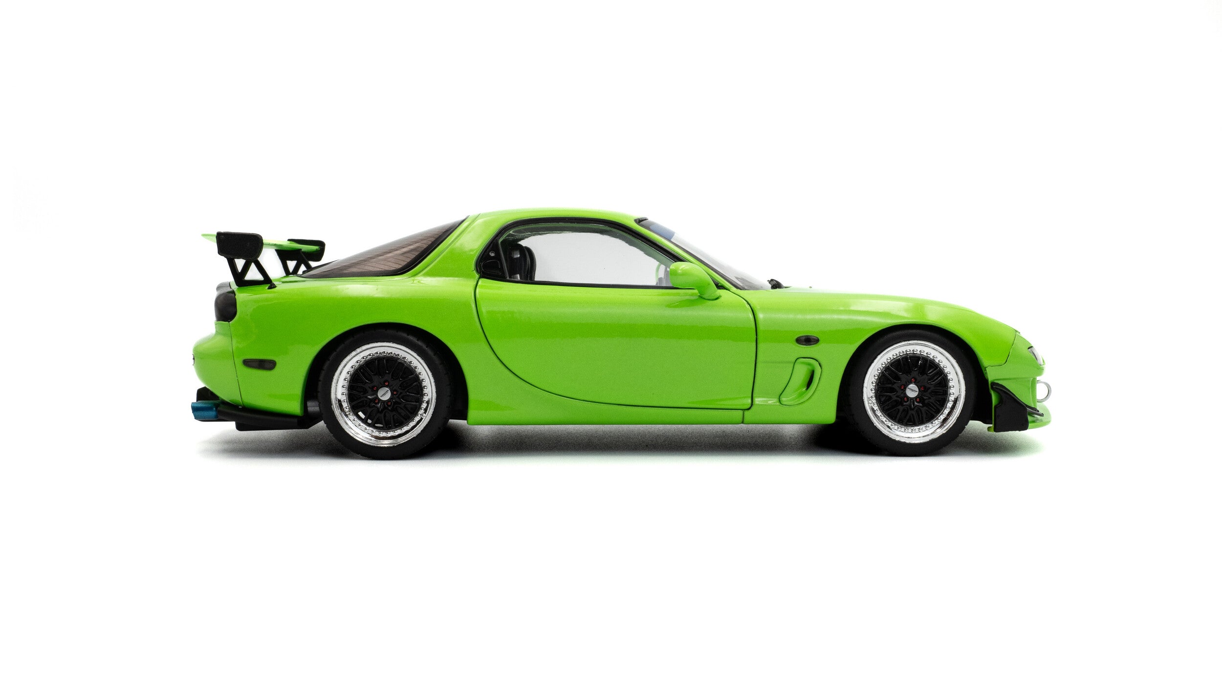 SOLIDO 1:18 Scale - 1999 Mazda RX7 FD3RS, Solido Works, Neon Green - S1810606