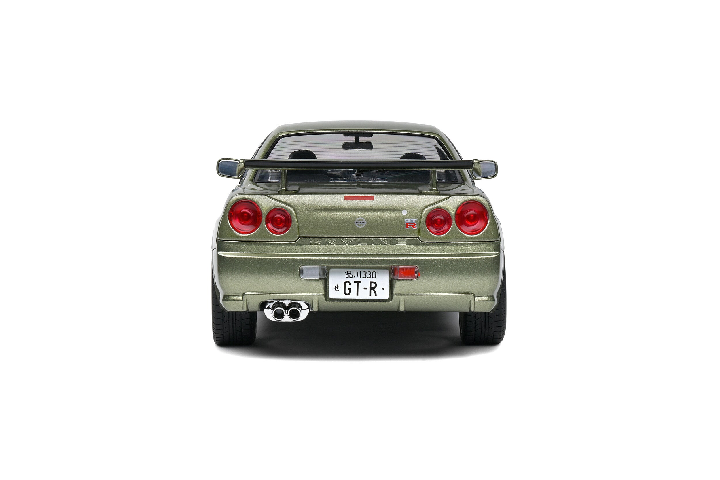 SOLIDO 1:18 Scale Diecast Model Car, Nissan Skyline GT-R (R34) in Metallic Green